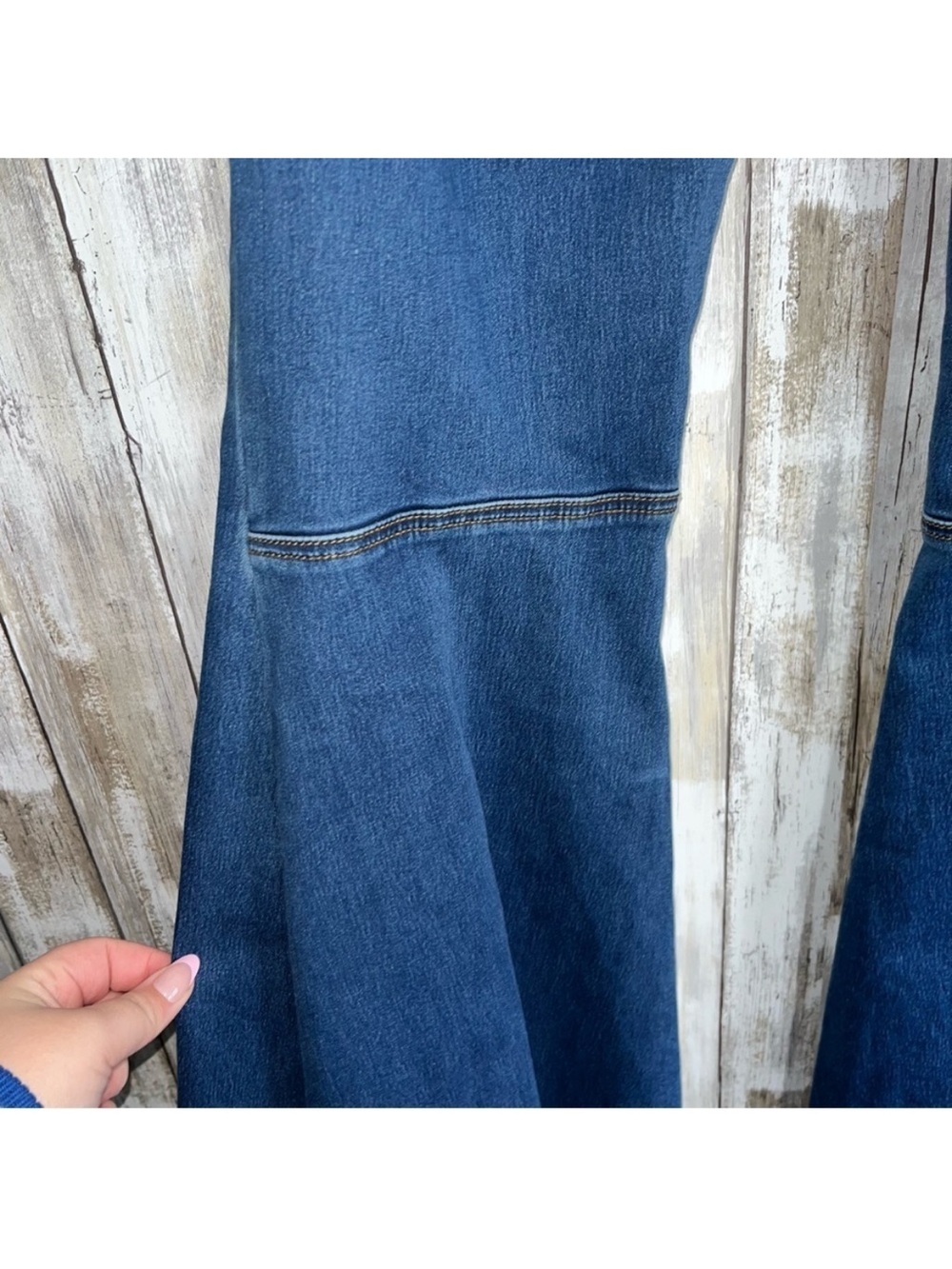 Free People Float On Flare Jeans High Rise Medium Wash Bell Bottom Size 28 - Picture 6 of 7